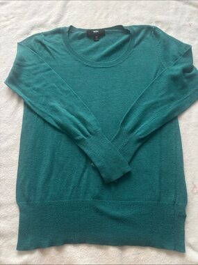 Massimo Women's Teal Crewneck Sweater